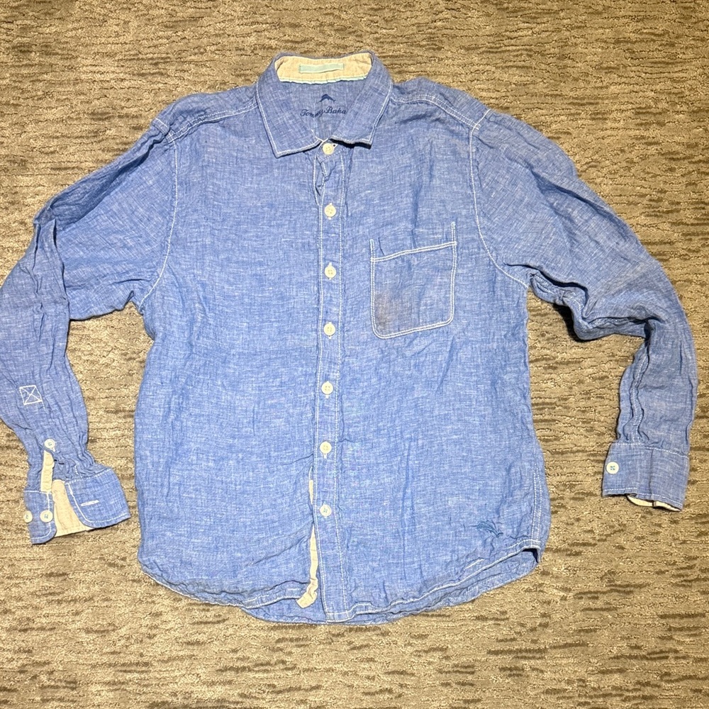 Tommy Bahama Light Blue Casual Button-Down Shirt